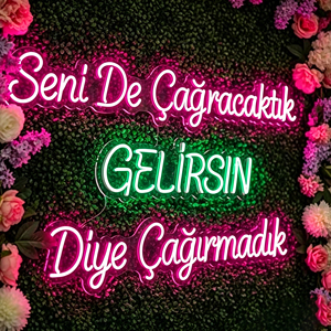 Enseigne LED néon personnalisée Bu Beriim Dusugun, couronne rose et blanche, décoration de mariage, étanche IP65, montable - Product Image 3