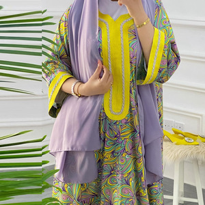 <span class=keywords><strong>Robe</strong></span> Abaya Islamique Longue à Manches Longues A-80 Dubaï Été, Maxi <span class=keywords><strong>Hijab</strong></span> Africain Diamant pour Femmes Musulmanes (2 Pièces) <span class=keywords><strong>avec</strong></span> <span class=keywords><strong>Hijab</strong></span> - Product Image 3