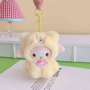 Mainan anjing kucing peliharaan melengking SanRioed keluarga <span class=keywords><strong>Elf</strong></span> Kelinci seri bayi Saniro karakter Kawaii mainan mewah anjing mengunyah kucing interaktif - Product Image 3