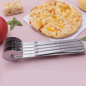 ที่ตัดพิซซ่าสแตนเลสแบบล้อ, ที่ตัดแป้งแบบปรับได้, ที่เขย่าเส้นพาสต้า - Product Image 2