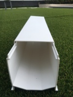 Système de culture hydroponique en serre avec canaux PVC NFT à double couche de grande taille 110*110mm