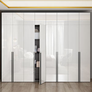 سانتوبوفا تصميم مجاني بسيط ثلاثة أبواب خشبية خزانة غرفة نوم أثاث المشي خزانة حديثة - Product Image 1