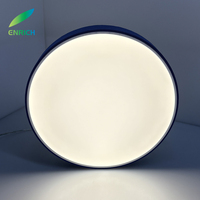 Luminaire suspendu acoustique rond en aluminium à LED encastré pour l'éclairage de bureau