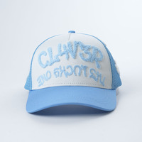 Gorra Trucker de Moda de Alta Calidad, Gorra de 5 Paneles, Venta al por Mayor, Algodón y Poliéster, Personalizada con Logotipo Bordado en Chenille