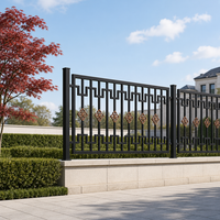 Système de clôture en aluminium MEXIN, poteaux et panneaux métalliques pour cour, allée, villa, décoration extérieure moderne, vente en gros