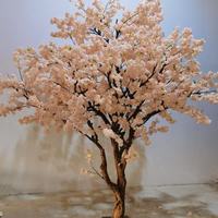 Bonsaïs artificiels en plastique hautement réalistes de fleurs de cerisier, 1,5 m, modernes, suspendus, pour décoration intérieure, rose clair, aménagement paysager