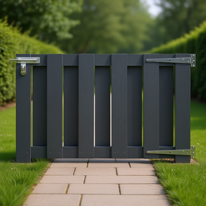 Puerta de jardín WPC de 39.4x23.6 pulgadas, estilo moderno y duradero para uso en cercas exteriores. - Product Image 2