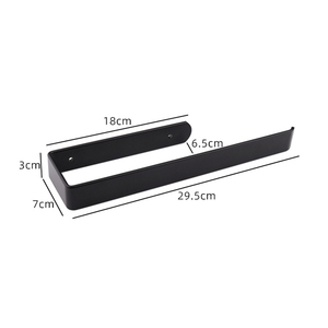 Sanga Black Self Adhesive Bathroom Towel <b>Rack</b> Stainless Steel 304 Wall Mounted Toilet <b>Roll</b> Holders - Product Image 1