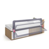 Barrières de Lit pour Tout-Petits Extra Longues, Protection de Lit Bébé Enfants, Garde-Corps de Lit Latéral Réglable, Barrière Gonflable Ajustable