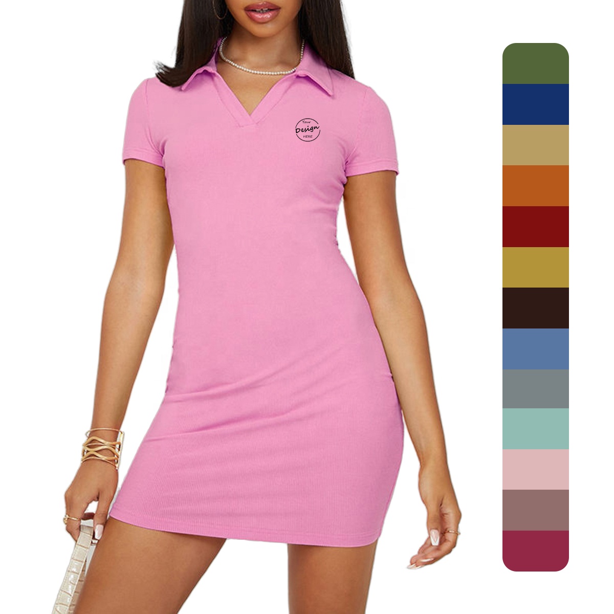 V Neck Short Dresses Latest Summer Casual Styles
