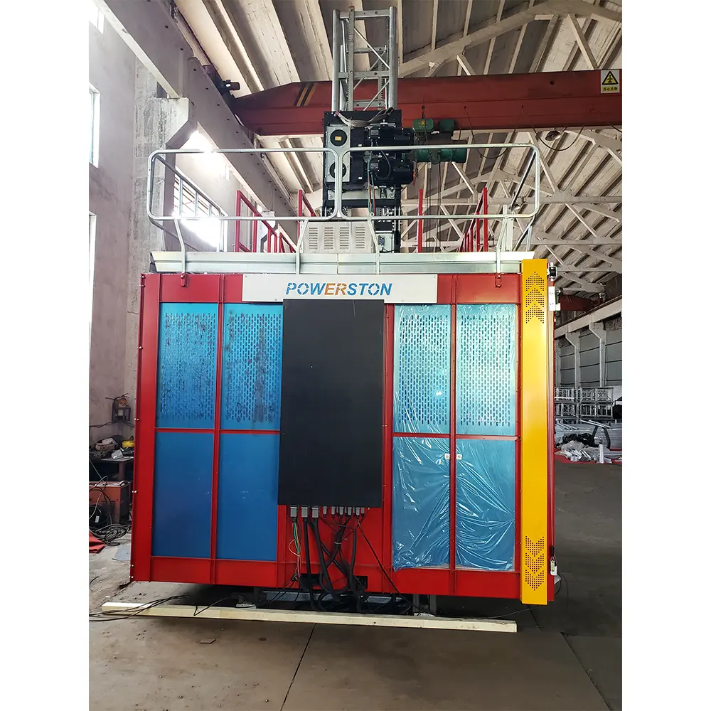 Cheap Red Customised Color China Passenger Elevator 2 Ton Construction Lifter Building Hoist