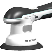 Polisseuse de voiture sans fil économique à double action, moteur à balais 380W, orbite 9mm, plateau 125mm, 6 vitesses 2600-5800 tr/min pour le detailing automobile