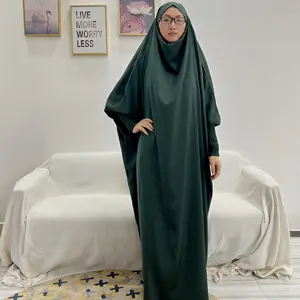 Loriya Mode Islamische Kleidung Einteiliges Gebet Abaya Jilbab Thobe Kleid in voller Länge mit Hijab für muslimische Frauen Jilbab Abaya