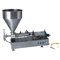Machine de remplissage semi-automatique à piston de précision à tête unique, 10 à 100 ml, en acier inoxydable 304 pour l'industrie chimique des liquides et des pâtes