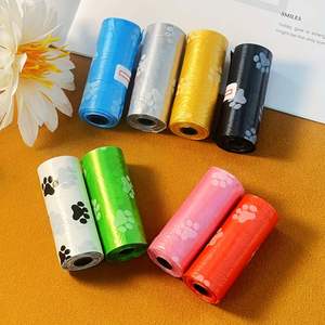 ถุงเก็บอุจจาระสัตว์เลี้ยงลายอุ้งเท้า 6 ชิ้น สำหรับแมวและสุนัข ถุงขยะพลาสติก ถุงเก็บอุจจาระ ถุงทำความสะอาดขนาดเล็ก - Product Image 5