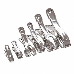 Pinces à linge en acier inoxydable, clips métalliques résistants au vent, robustes, pour vêtements, literie et serviettes - Product Image 1
