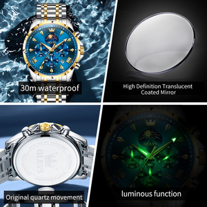 Montre personnalisée 3653 avec logo OEM pour hommes, montre <span class=keywords><strong>à</strong></span> <span class=keywords><strong>quartz</strong></span> de luxe ODM, multifonctionnelle, jours, semaine, horloge, étanche, mouvement <span class=keywords><strong>à</strong></span> <span class=keywords><strong>quartz</strong></span> original - Product Image 3
