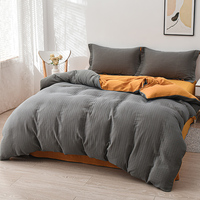 Ensemble de literie Simple Fresh Queen 100% coton 300TC de qualité écologique pour toutes les saisons, housse de couette, draps, housse de couette, oreiller