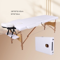 Table de massage portable pliable multifonctionnelle en bois de hêtre au design moderne et minimaliste, modèle 2026