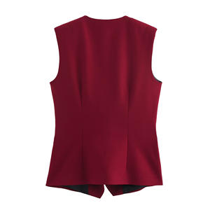 2025 봄 여성 포켓 조끼 & 하렘 바지 세트 사용자 정의 2 피스 도시 출퇴근 복장 컨버터블 작업복 세트 유로 스트리트웨어 - Product Image 3