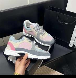 Sneakers di Lusso da Uomo alla Moda con Tomaia in Vera Pelle, Fodera in Rete, Suola Intermedia in EVA e Suola Esterna in Gomma, Alta Qualità con Lacci - Product Image 3