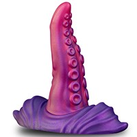 Vibromasseur Dildo Monstre en Silicone à Tentacules Fantaisie avec 10 Modes pour Stimulation du Point G, Vaginale et Anale, avec Ventouse