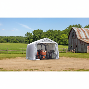 Auvent et abri de voiture personnalisés en PE écologique, épaisseur 1-3/8 pouces, avec structure en acier traité thermiquement pour garages - Product Image 1