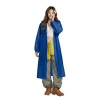Imperméable de randonnée portable à capuche en EVA pour garçons et adultes, épaissi, imperméable, une pièce, avec visière, pour usage extérieur