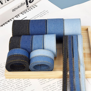 Ruban en jean de 5 mètres, bande de tissu en jean superposable pour la confection de nœuds, la fabrication de pinces à cheveux, la <span class=keywords><strong>couture</strong></span> de vêtements et les décorations - Product Image 2
