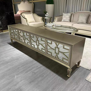 <span class=keywords><strong>Meuble</strong></span> <span class=keywords><strong>TV</strong></span> moderne de luxe léger de style nordique, support <span class=keywords><strong>TV</strong></span> en bois, miroir, salon, chambre à coucher, rangement, buffet en MDF, armoire flottante - Product Image 6