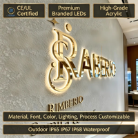 Letrero con Logotipo 3D Personalizado, Letrero Luminoso con Letras de Canal Retroiluminadas, Letrero para Exteriores de Pared para Negocios, Tiendas, Fachadas, Letrero LED Iluminado