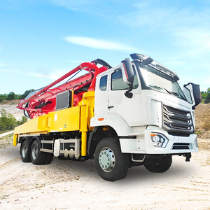 Camion de pompe concrète monté par camion de boom de ventes directes d'usine pour la construction de bâtiments élevés - Product Image 4