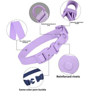 <span class=keywords><strong>Collar</strong></span> de perro de Color macarrón de lujo, <span class=keywords><strong>Collar</strong></span> grabado de PVC para perro y gato, impermeable, resistente a la suciedad, correa ajustable de silicona, <span class=keywords><strong>Collar</strong></span> para mascotas - Product Image 5