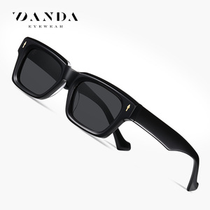 Danda <b>Sunglasses</b> S32108 Black <b>Square</b> Frame UV400 Polarized Driving Sun Protection Unisex TAC Lens - Product Image 1