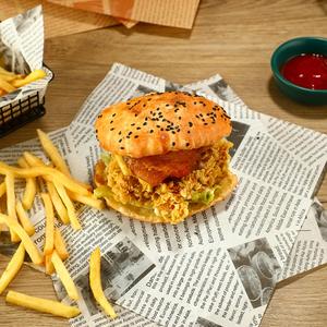 35x25cm Custom Printed Food Grade Bread Grease-Proof <b>Paper</b> Sandwich <b>Burger</b> Burrito Package with Logos Greaseproof <b>Wrapping</b> <b>Paper</b> - Product Image 3