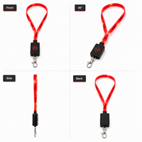 Colliers lumineux LED clignotants personnalisés en gros, colorés, portables, pour femmes, pour Halloween, fêtes, jouets de carnaval