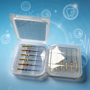Limes endodontiques rotatives réciproques dentaires Rainbow NiTi 19mm, 6 pièces, activées par la chaleur pour usage motorisé, haute qualité, pour traitement des canaux radiculaires - Product Image 4