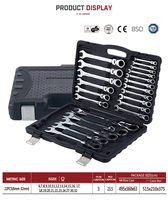 Nouveau kit d'outils à main avec douilles en acier inoxydable de 46 pièces, poignée à cliquet, garantie 1 an, certifié CE/GS/ISO9001, réparation automobile/machine