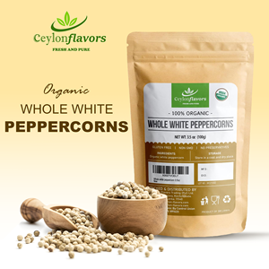 Poivre blanc entier de haute qualité certifié biologique, épices et herbes de qualité supérieure - Product Image 6