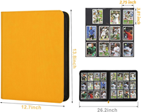 Protection supérieure Archivage Sûr Anti-poussière Empêche la flexion Résistant aux rayures Transparent Pu 12 Pocket Card Binder
