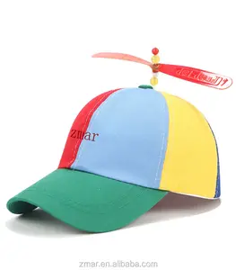 참조 새로운 도착 참신 선물 컬러 100% 코튼 파티 휴일 프로펠러 모자