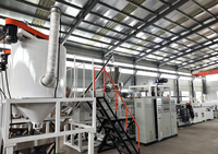 Ligne d'extrusion de feuilles de PET monocouche à double vis parallèle co-rotative pour thermoformage RPET APET PETG