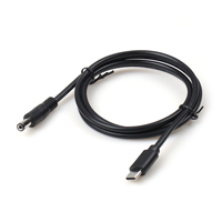 Câble de suralimentation USB-C vers DC5521 mâle avec sortie PD fixe 20V 5A 100W, conducteur en cuivre et isolation en PVC
