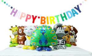 Sản phẩm mới cymylar bản quyền 16inch động vật đứng lá bóng con chó con hươu cao cổ mèo con bóng cho bữa tiệc sinh nhật trang trí - Product Image 6