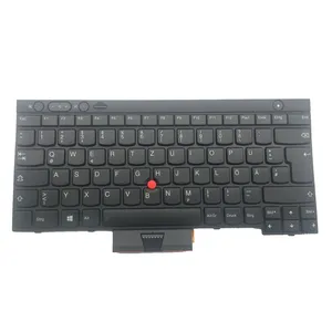 لوحة مفاتيح لابتوب بديلة HK-HHT لـ T430 لوحة مفاتيح ألمانية مع إضاءة خلفية يمكن تخصيص لون المؤشر