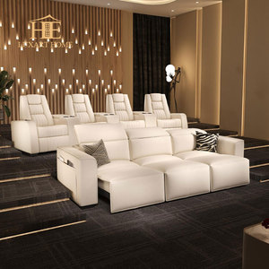 Meubles de cinéma maison modernes, cinéma, trois fonctions électriques de mémoire, siège de salle vidéo, meubles de cinéma avec canapé - Product Image 3