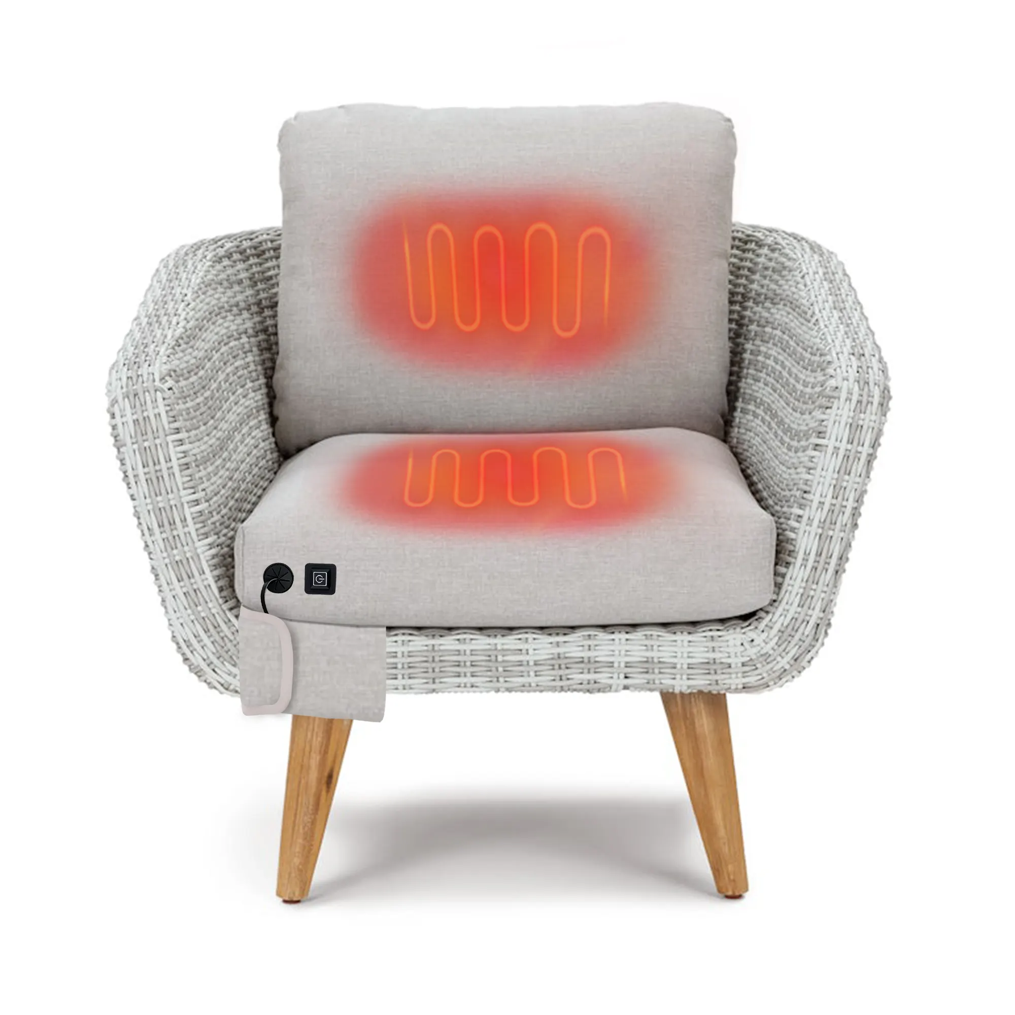 Mydays Tech Customization Acceptable Thicken Free Combination Heated Furniture Cushions for Sofa Garden Lawn