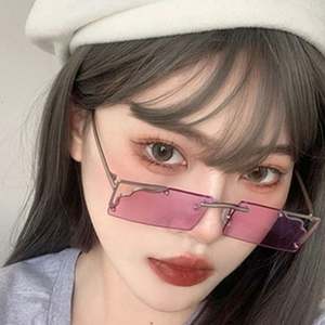 Lunettes de soleil tendance pour hommes et femmes, monture petite, métalliques, UV400, rectangulaires, nouvelle collection 2021, vente chaude - Product Image 2