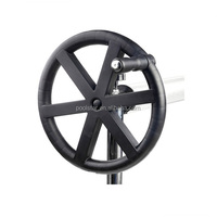 Enrouleur de bâche de piscine de luxe extensible en acier inoxydable et aluminium, barre d'extension en aluminium réglable pour bâches solaires de piscines