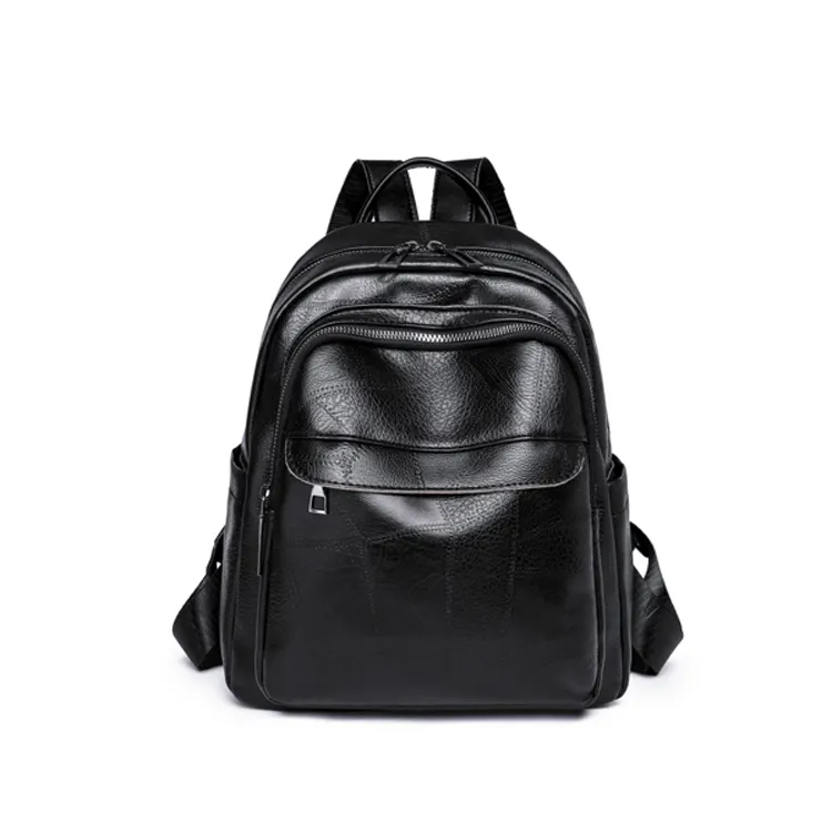 2023 Vintage Ladies Leather Backpack Women Fashion Pu School Bags For College Students Girls Retro Female Travel Bags Casual